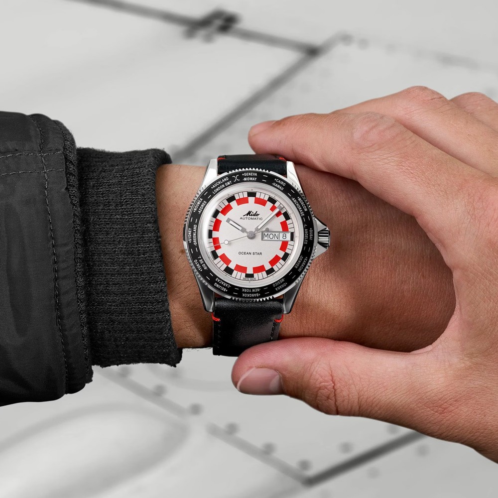  Mido Ocean Star Worldtimer M026.830.16.030.00 40,5mm - MIDO