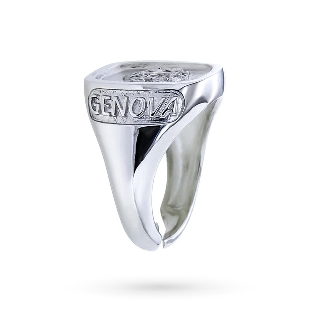  Anello Stemma Genova argento 925 misura 14-20 - CICALA