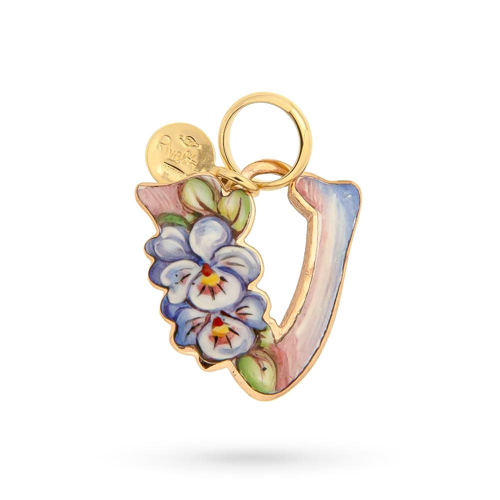 Ciondolo Iniziale V Gabriella Rivalta Violette - GABRIELLA RIVALTA