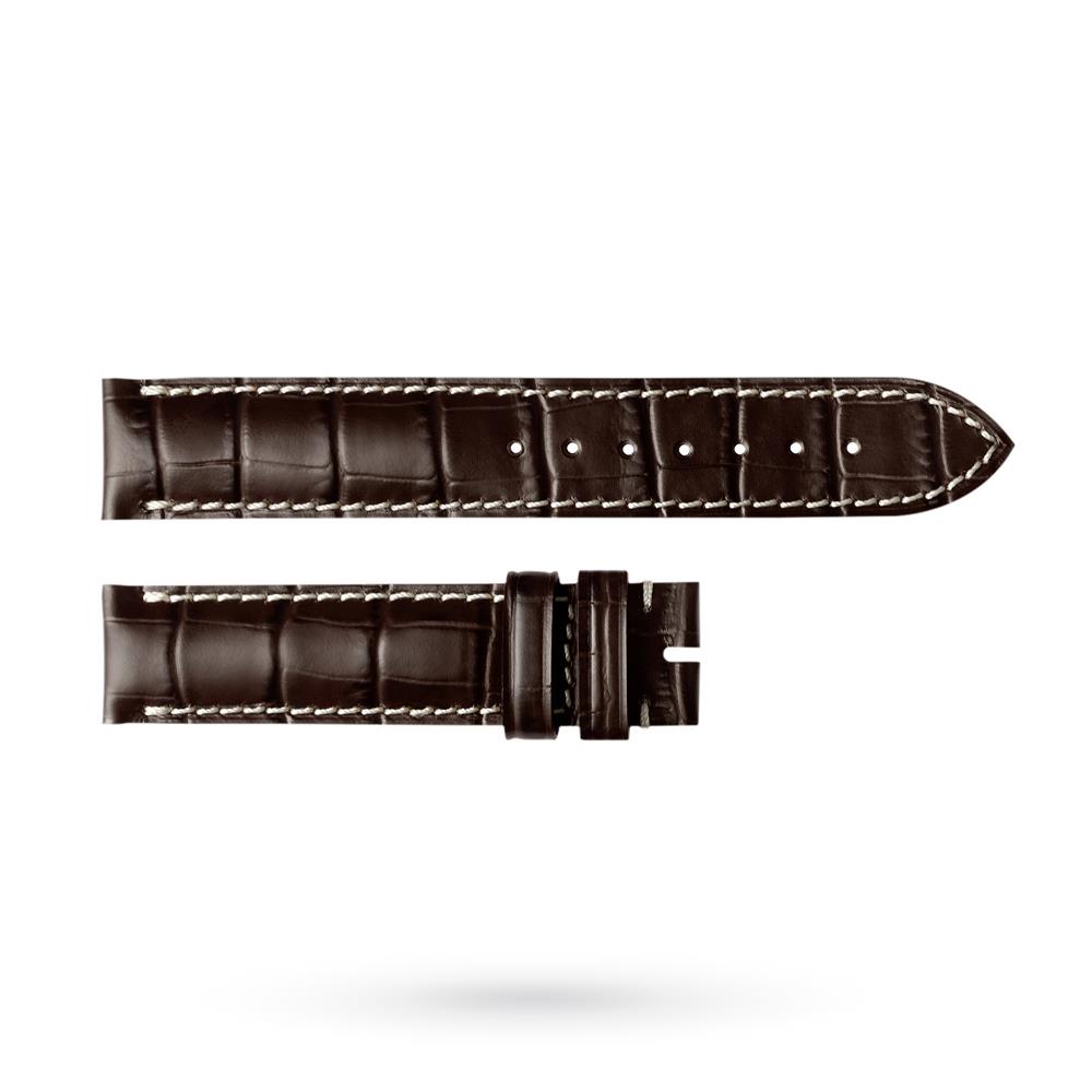 Cinturino originale Longines imitazione coccodrillo marrone 18-18mm - LONGINES