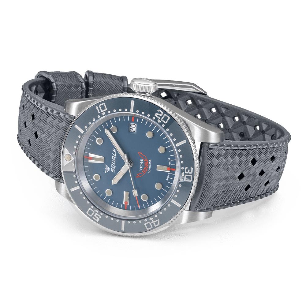  Squale 1545 Grey Rubber 1545GG.HTG 40,00 mm - SQUALE
