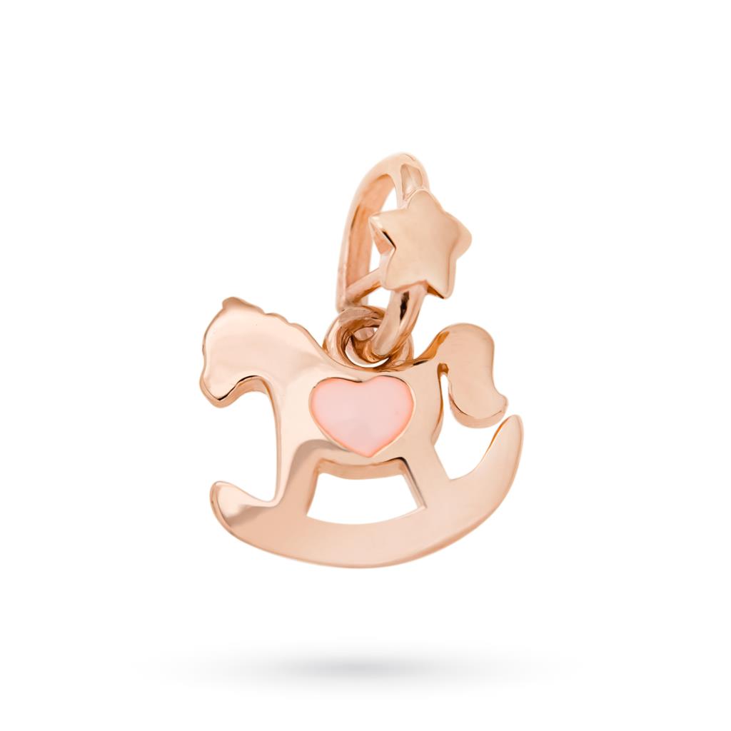 Ciondolo Dodo Mariani cavallo a dondolo oro rosa  - DODO MARIANI
