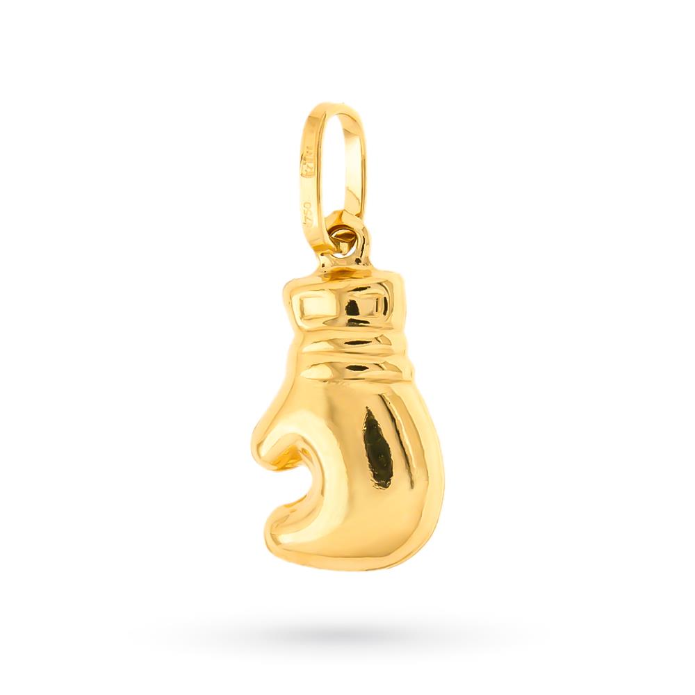 18kt yellow gold boxing glove pendant - UNBRANDED