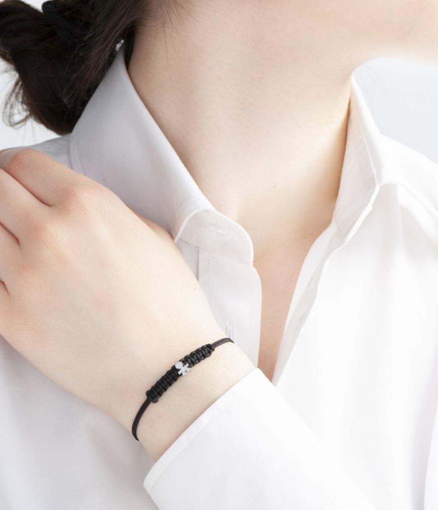  Bracciale leBebe LBB305 bimbo oro bianco pave diamanti - LE BEBE