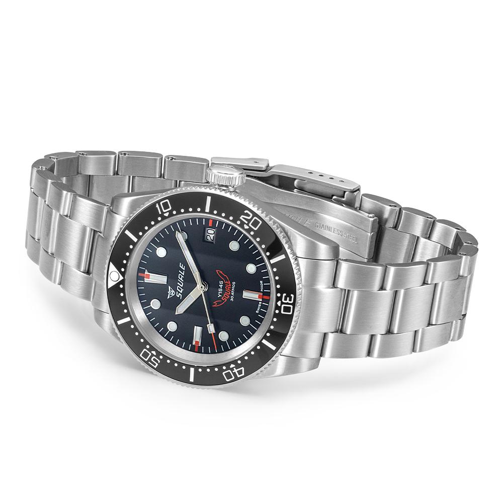  Squale 1545 Black Bracelet 1545BKBKC.AC 40,00 mm - SQUALE
