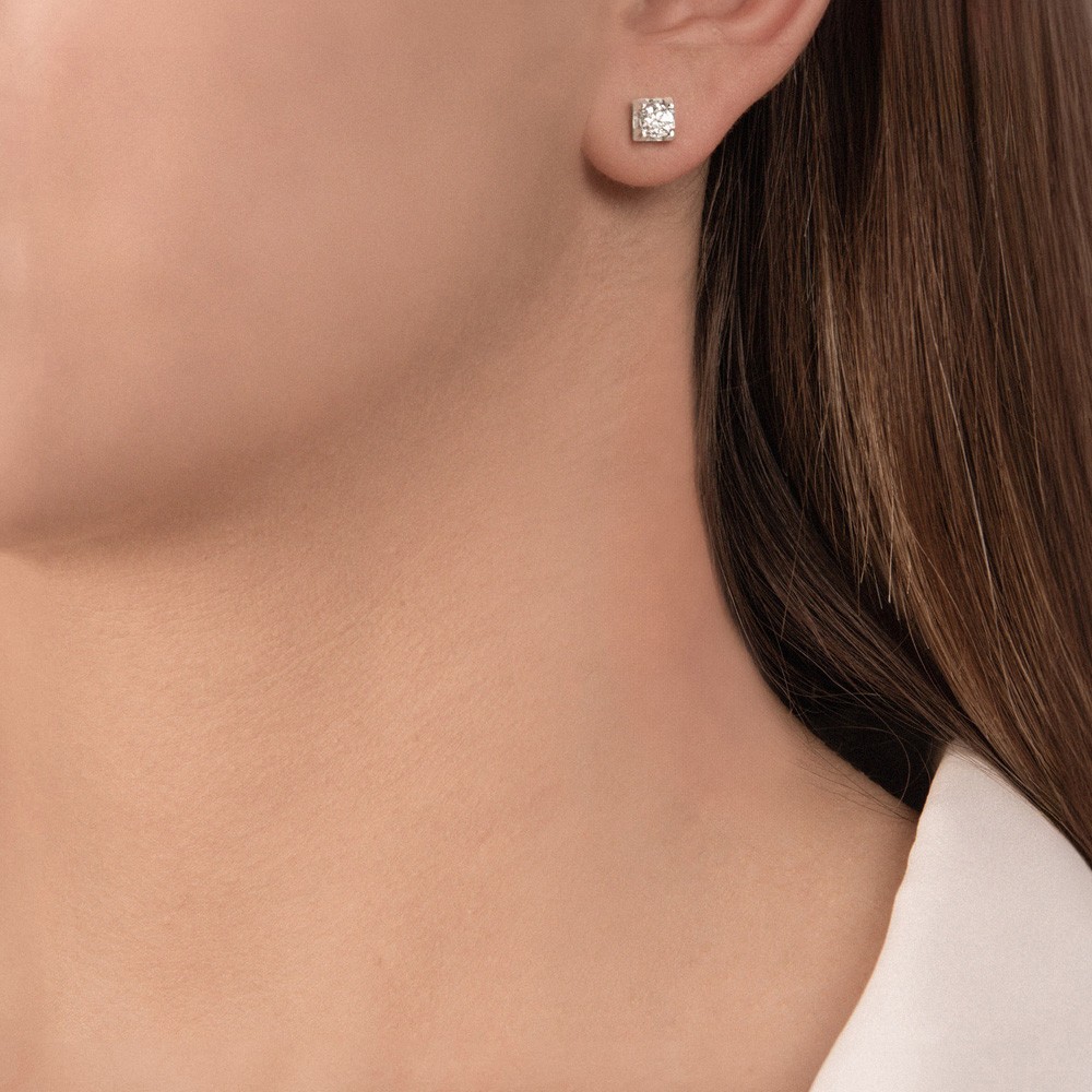  Orecchini punto luce 4 punte con diamanti ~0,50ct totali - MIRCO VISCONTI