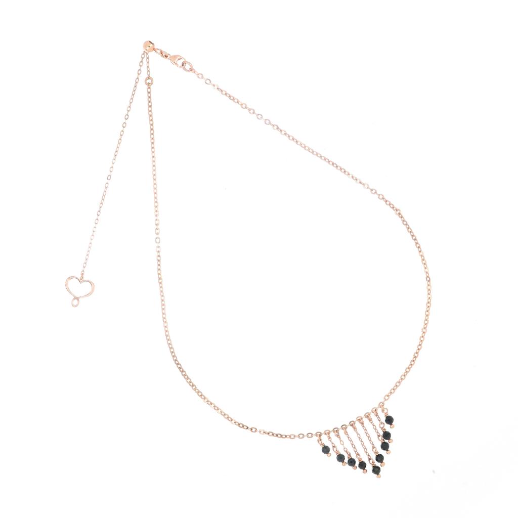Silver choker necklace spinels chains Maman et Sophie GHSSASPCT - MAMAN ET SOPHIE