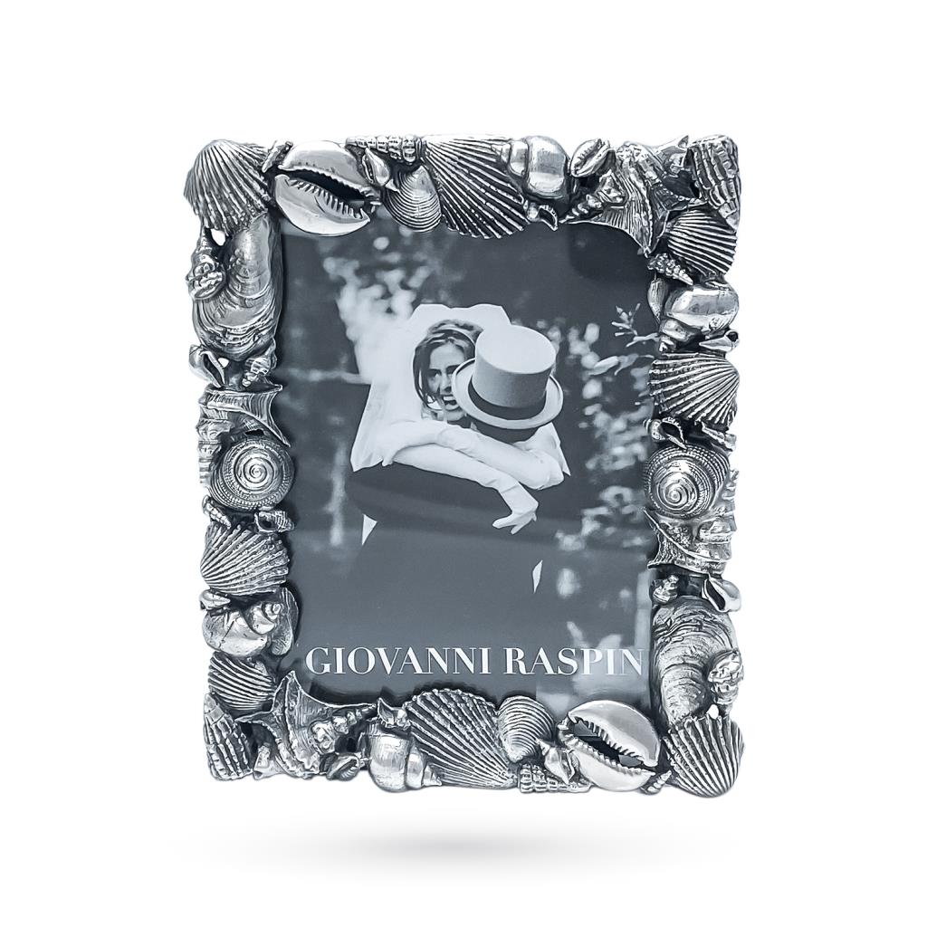 Silver photo frame Giovanni Raspini shells 9x11cm - GIOVANNI RASPINI