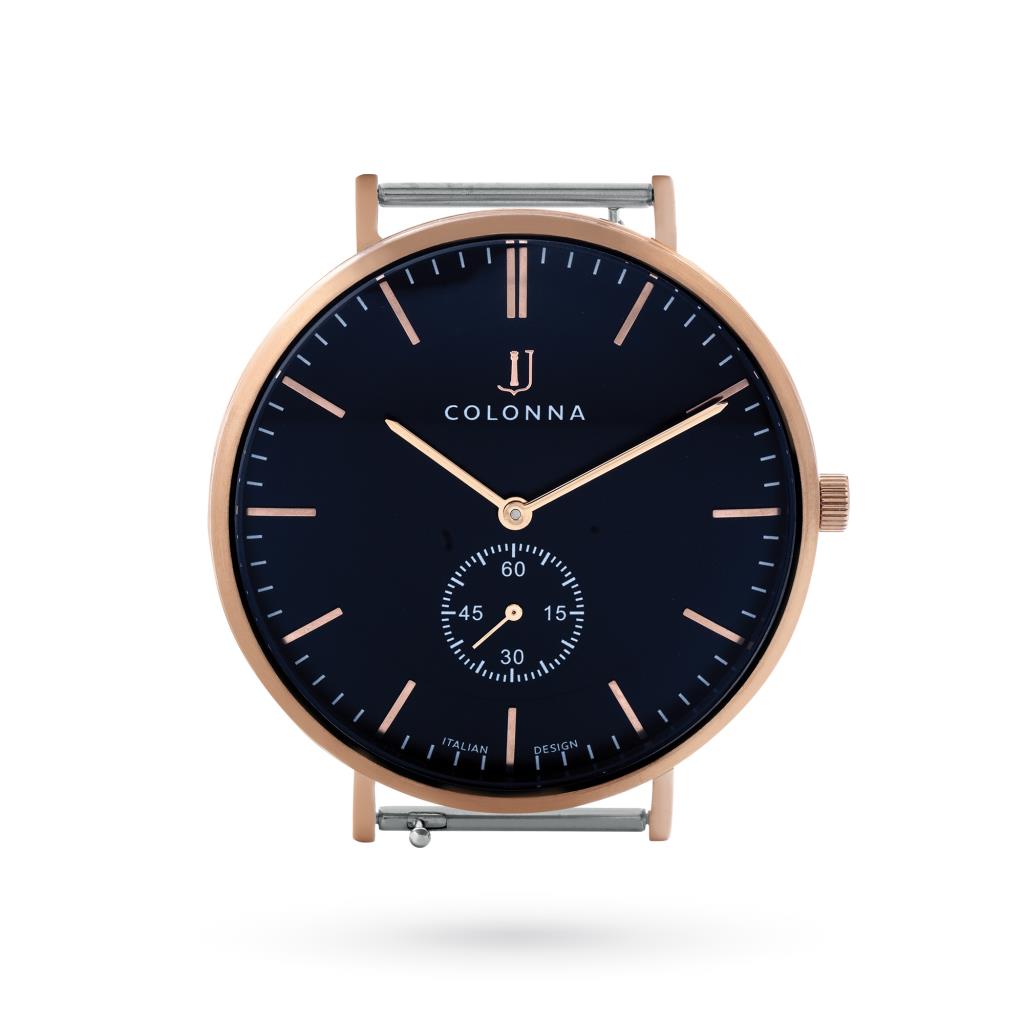 Cassa orologio Colonna ultrapiatto nero con secondi 41 mm - 