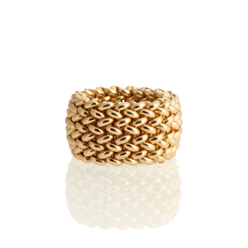 Anello Unoaerre 6214-18 in argento dorato - UNOAERRE