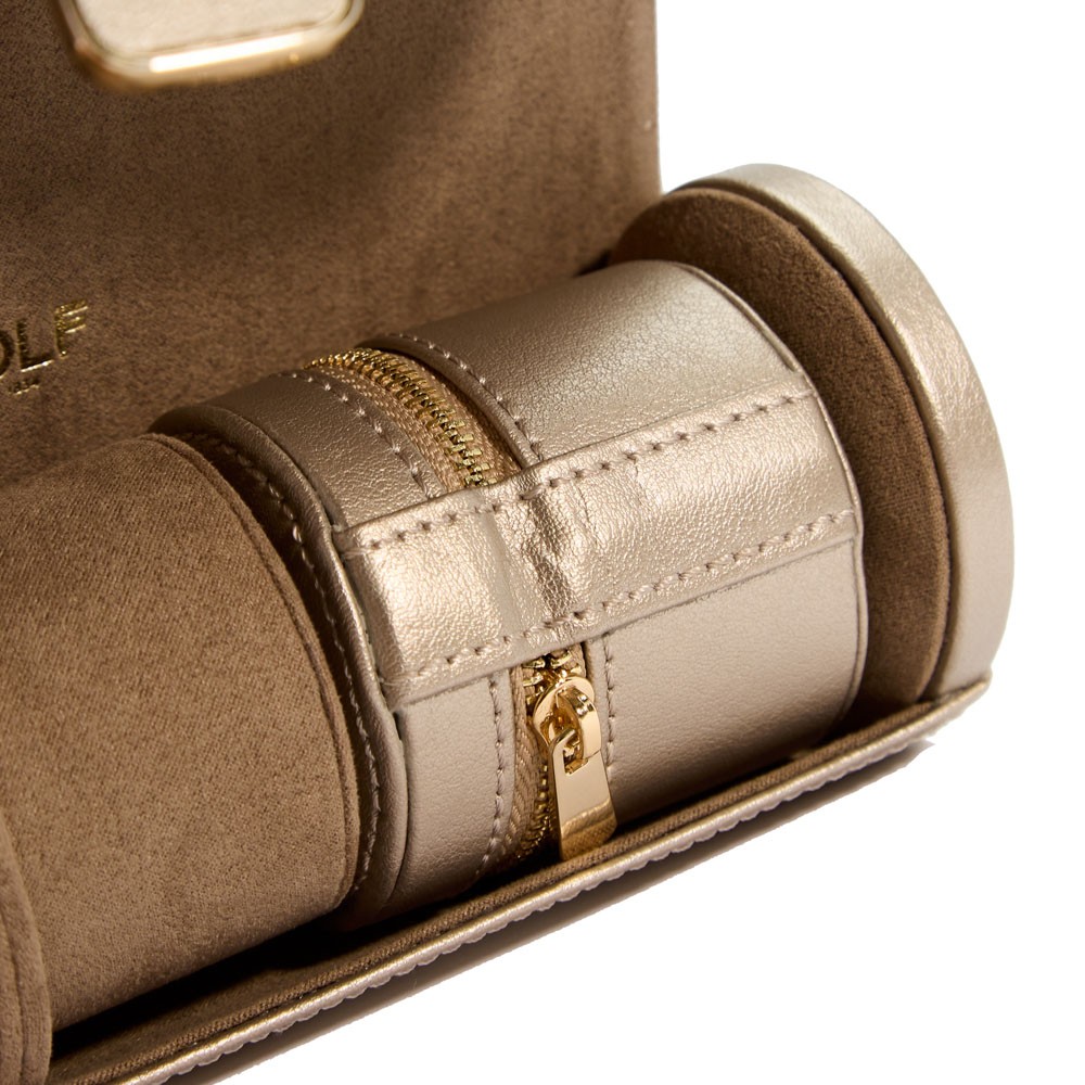  Rotolo doppio per orologi con custodia per gioielli - Peltro - WOLF