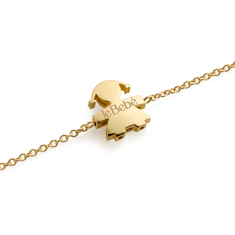 Bracciale leBebe LBB907 sagoma bimba oro giallo 18kt - LE BEBE