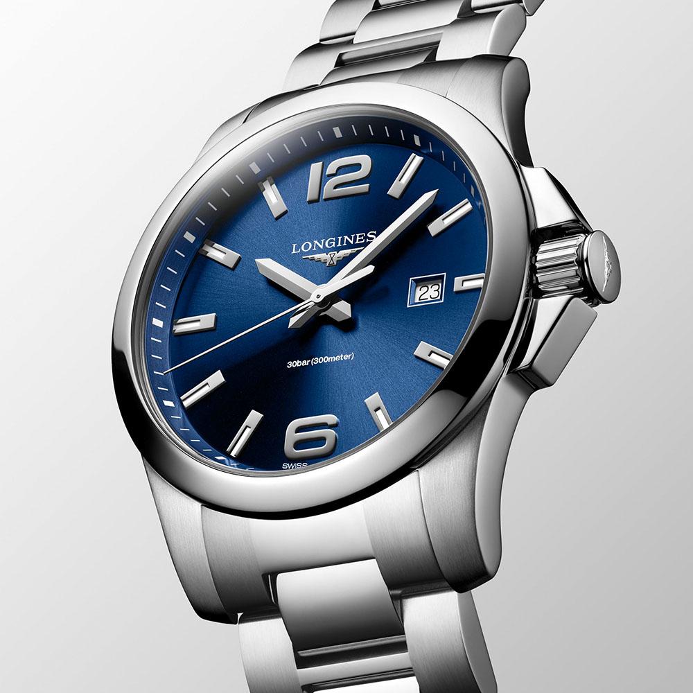  Longines Conquest L3.760.4.96.6 Al Quarzo 43 mm - LONGINES