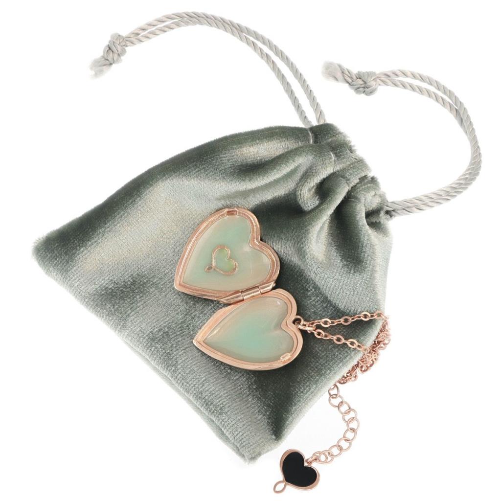  Victorian openable heart locket necklace in sterling silver - MAMAN ET SOPHIE