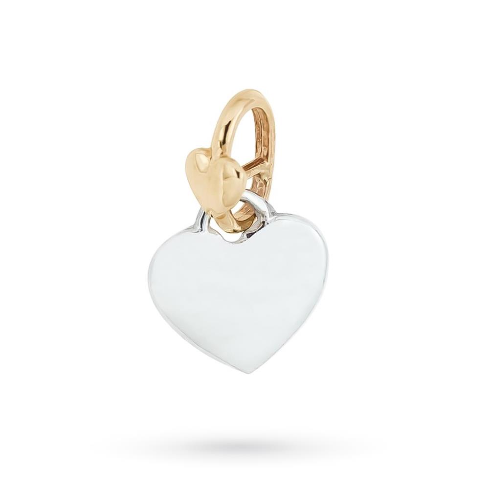 Dodo Mariani silver heart pendant with 9kt gold ring - DODO MARIANI