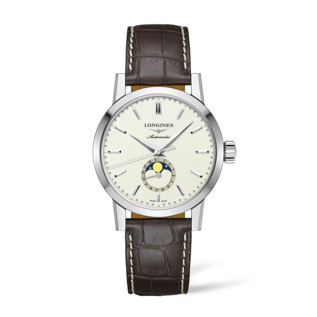  Longines 1832 watch L4.826.4.92.2 automatic moon phase 40.00mm - LONGINES