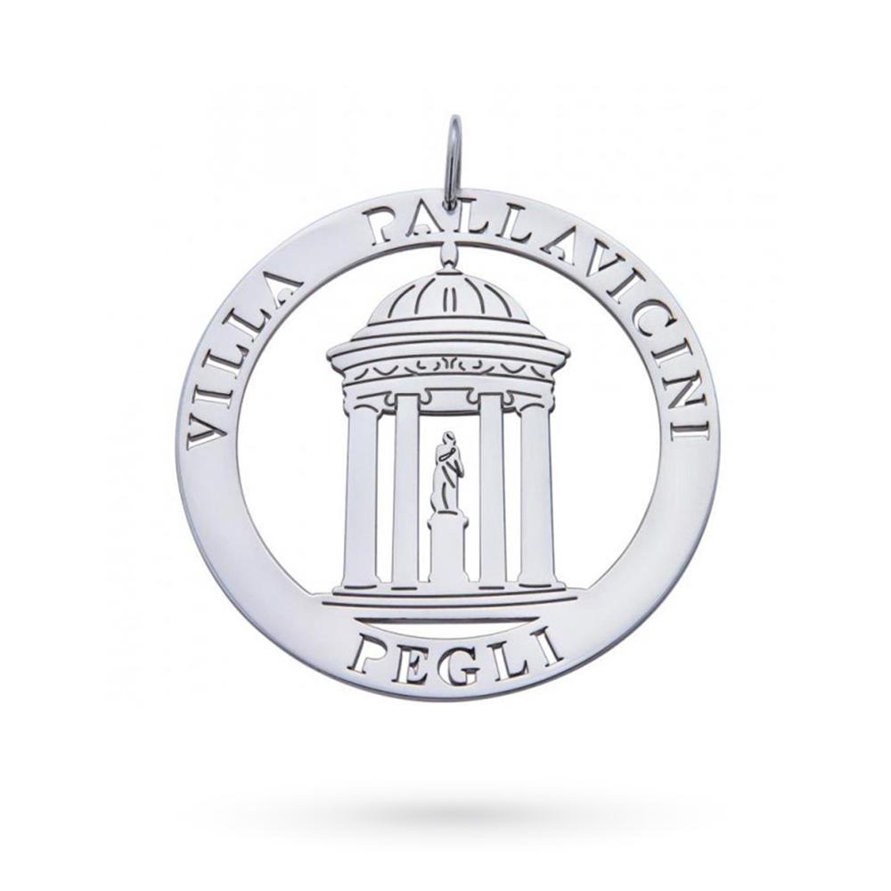 Ciondolo Tempio Diana Villa Pallavicini argento 925 &Oslash; 4,00cm - CICALA