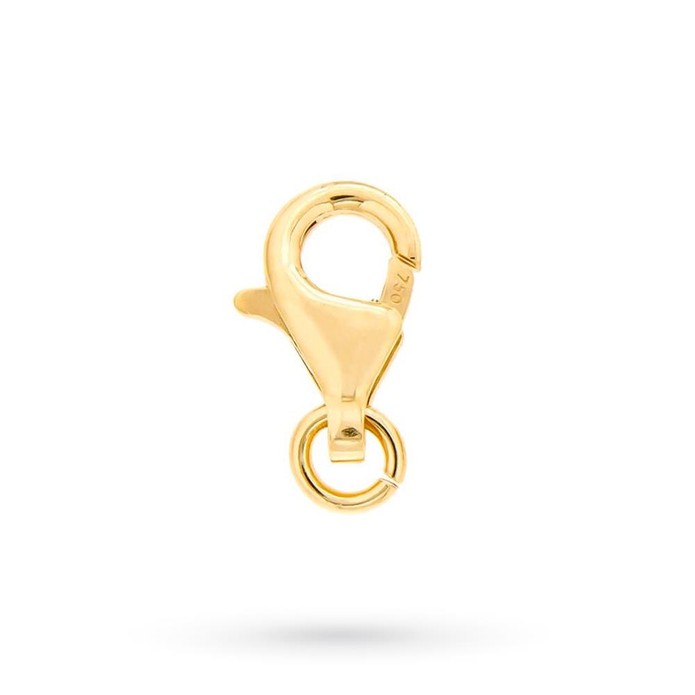 18kt yellow gold parrot carabiner clasp - LUSSO ITALIANO
