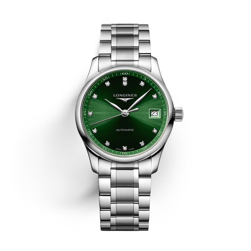 Longines Master Collection steel 34mm automatic green - LONGINES