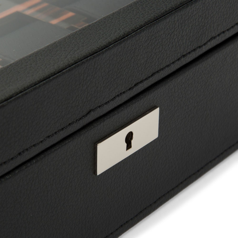  Scatola porta orologi da 10 pezzi - Nero - WOLF