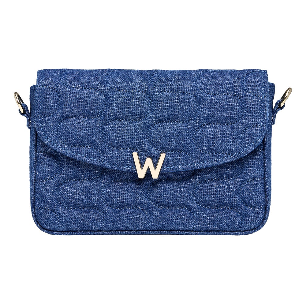  Borsa a tracolla con sciarpa - Denim - WOLF