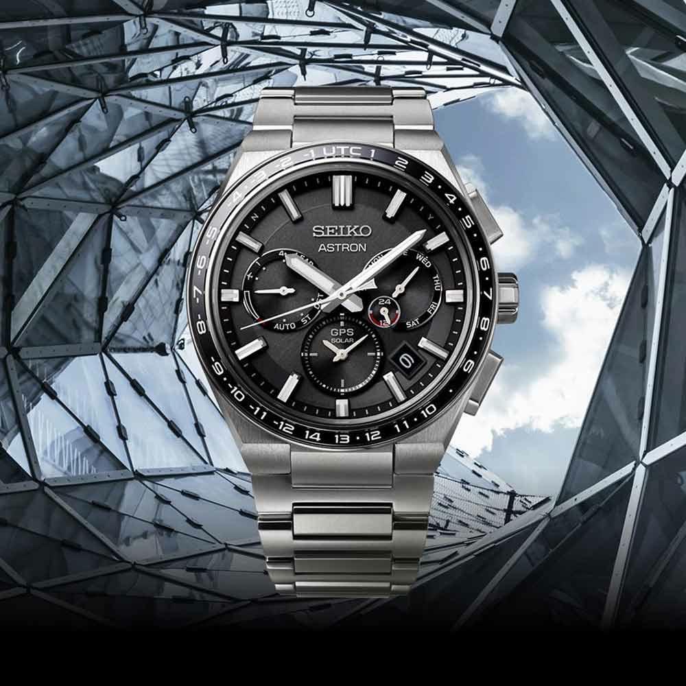  Seiko Astron SSH111J1 GPS Solar DuAl Time 42,7 mm - SEIKO