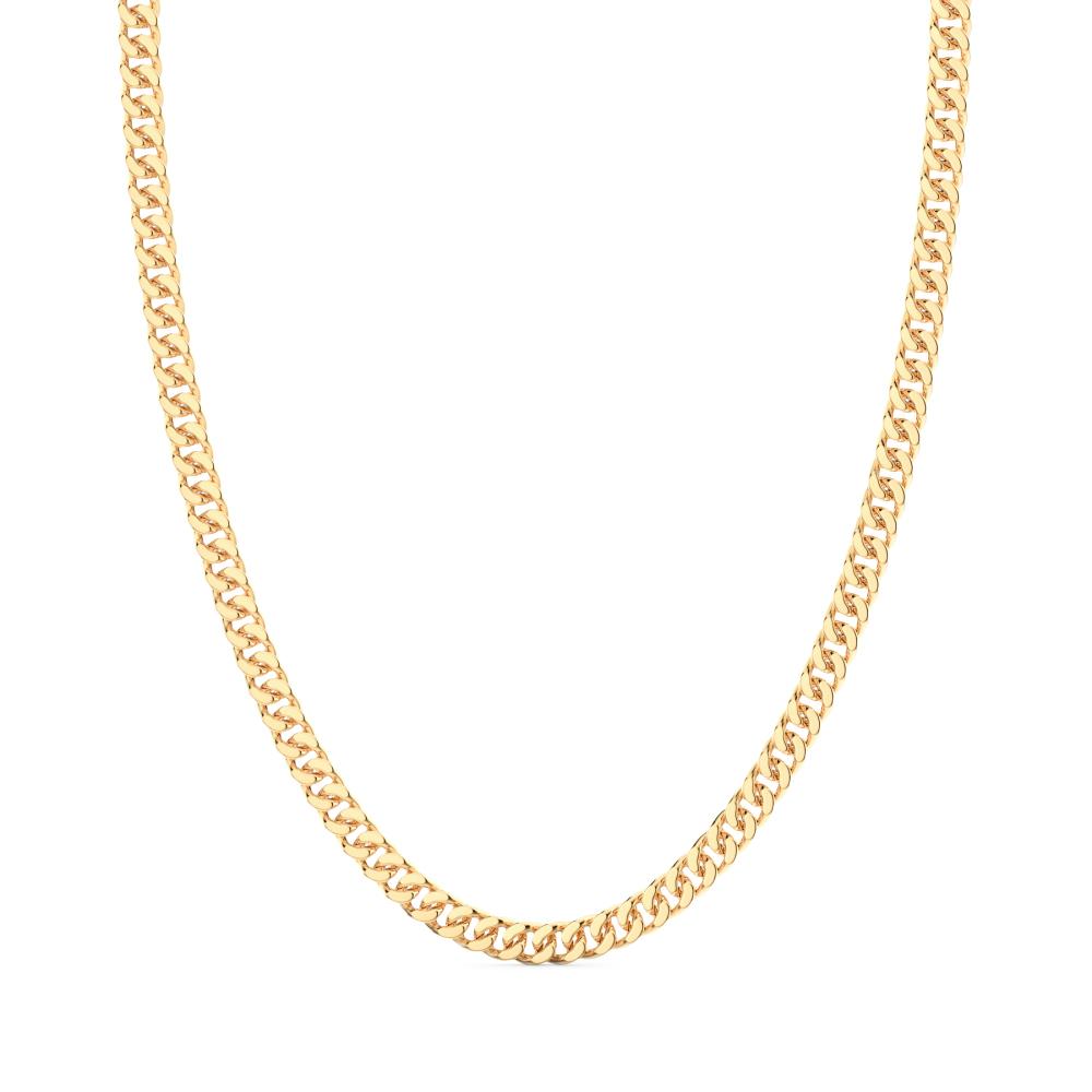 Zancan necklace EXC470-OG golden silver curb mesh - ZANCAN