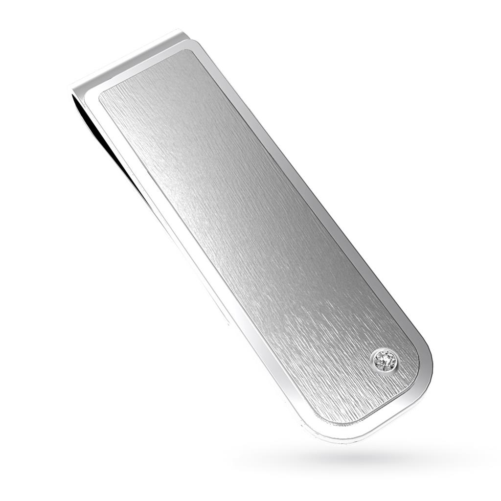 Fermasoldi Zancan EHF010 acciaio satinato e zaffiro - ZANCAN