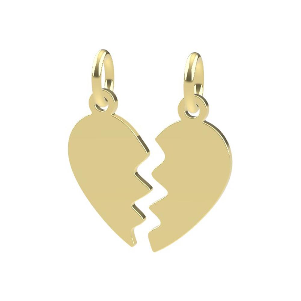 Ciondolo a forma di Cuore (coppia) oro giallo 18kt Dedie - DEDIE
