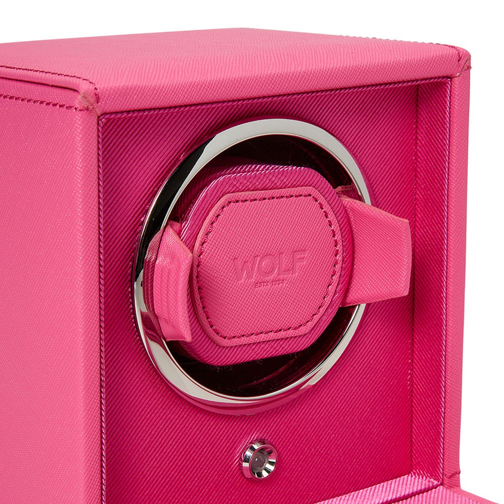  Wolf Single Watch Winder with Cover - Pink - WOLF
