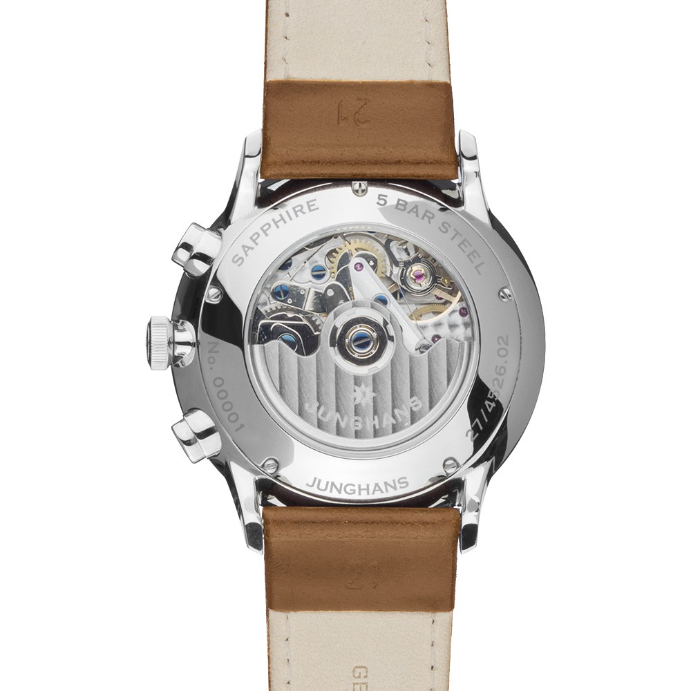  Junghans Meister Chronoscope engl. Day 27-4526.03 Blue 40,7 mm - JUNGHANS