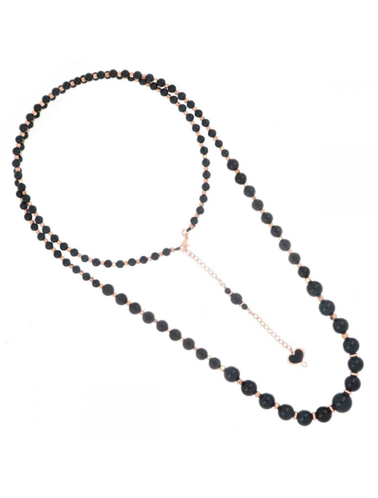 Collana lunga agata nera Maman et Sophie CLCSDANL - MAMAN ET SOPHIE