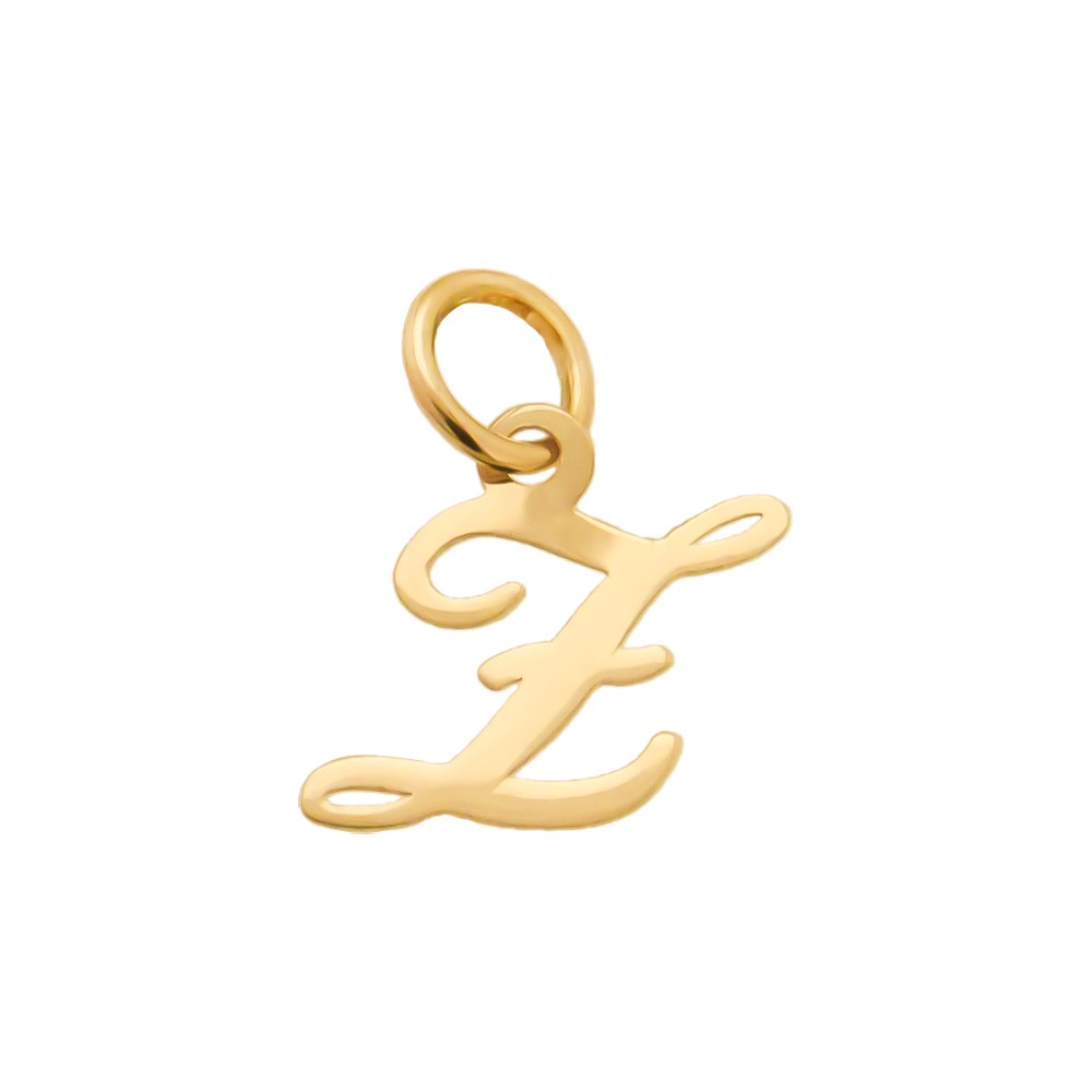 Ciondolo iniziale Z in corsivo h 7,00 mm oro giallo - CICALA