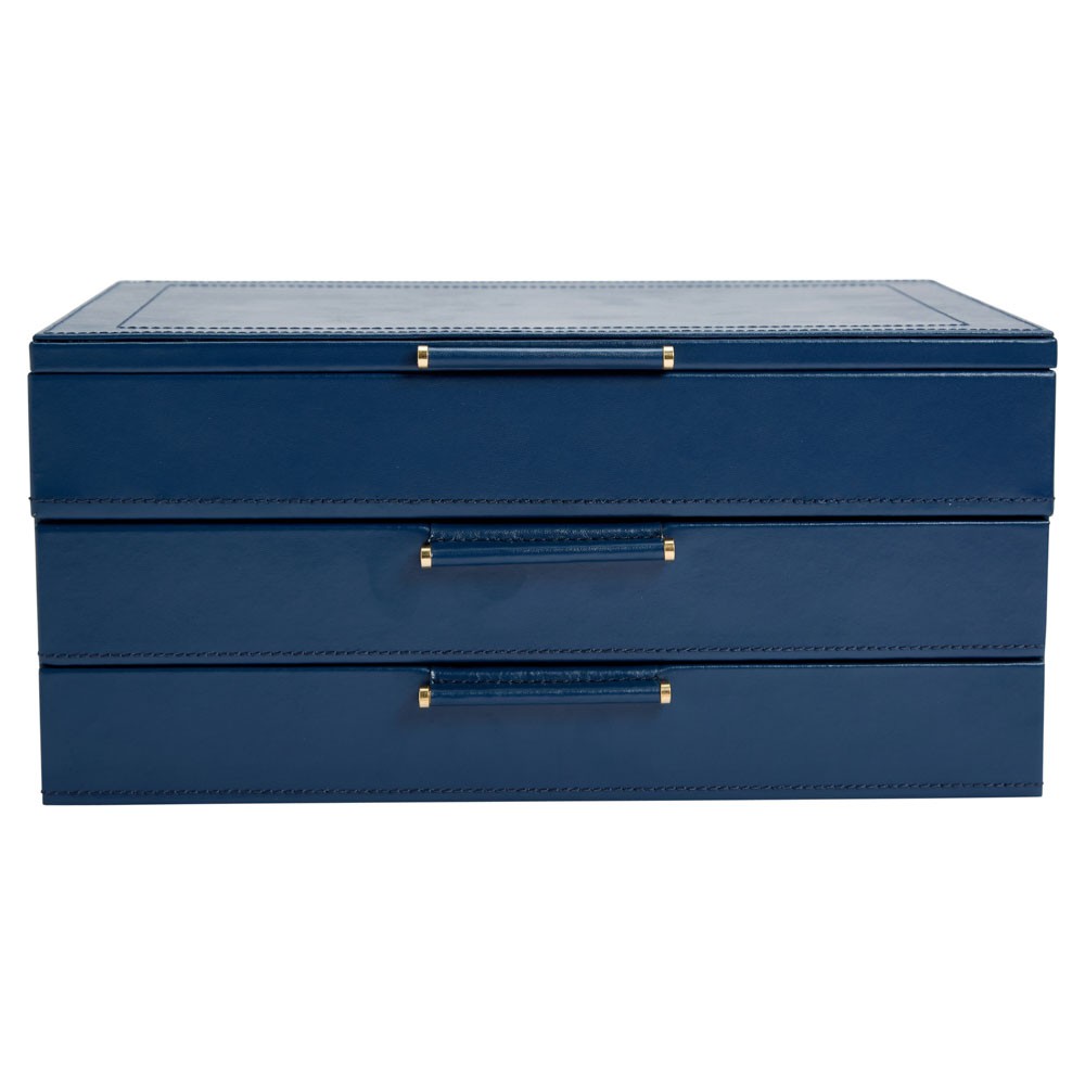  Wolf Jewellery Box with Drawers - Indigo - WOLF