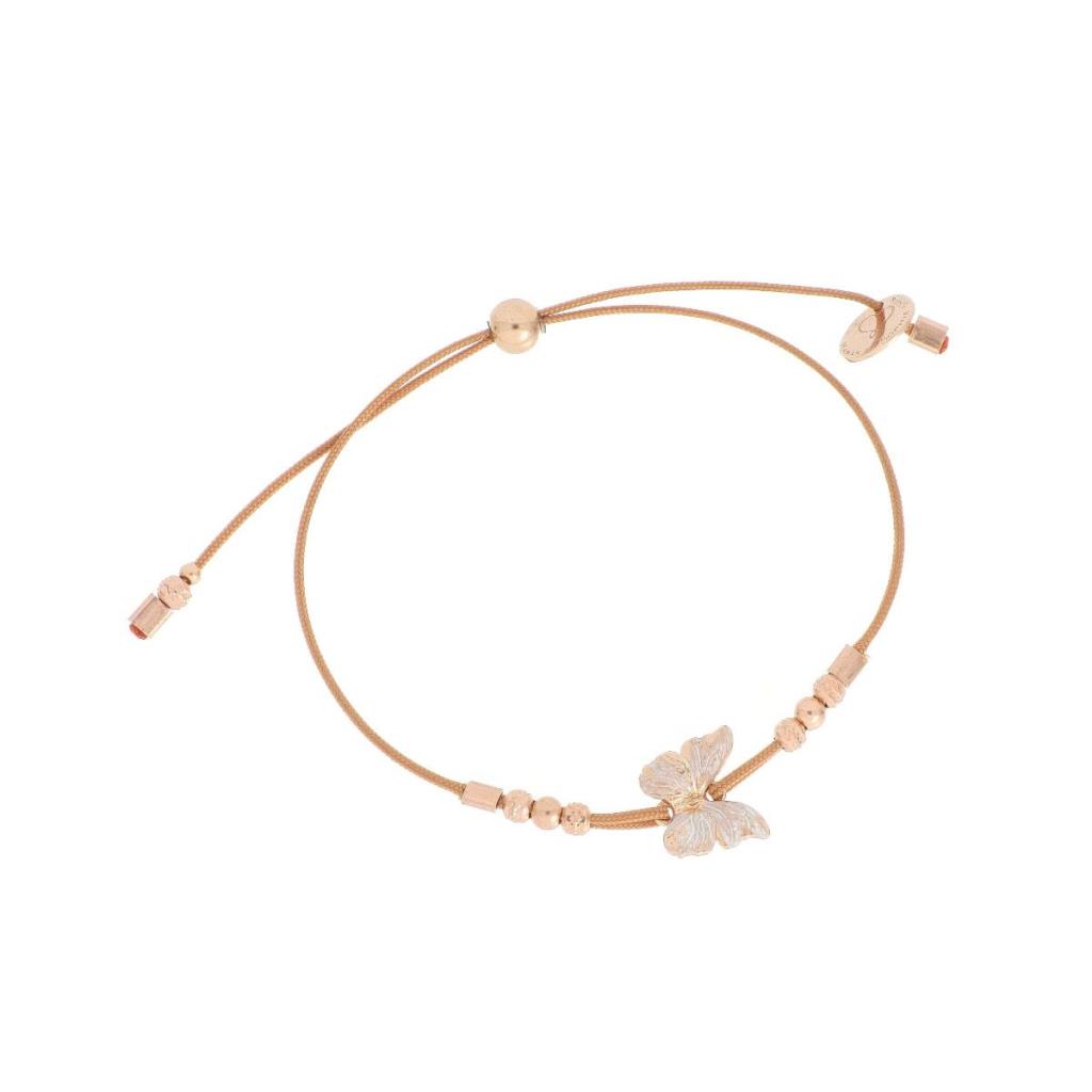 Brown thread bracelet Maman et Sophie butterfly BFFARM0 - MAMAN ET SOPHIE