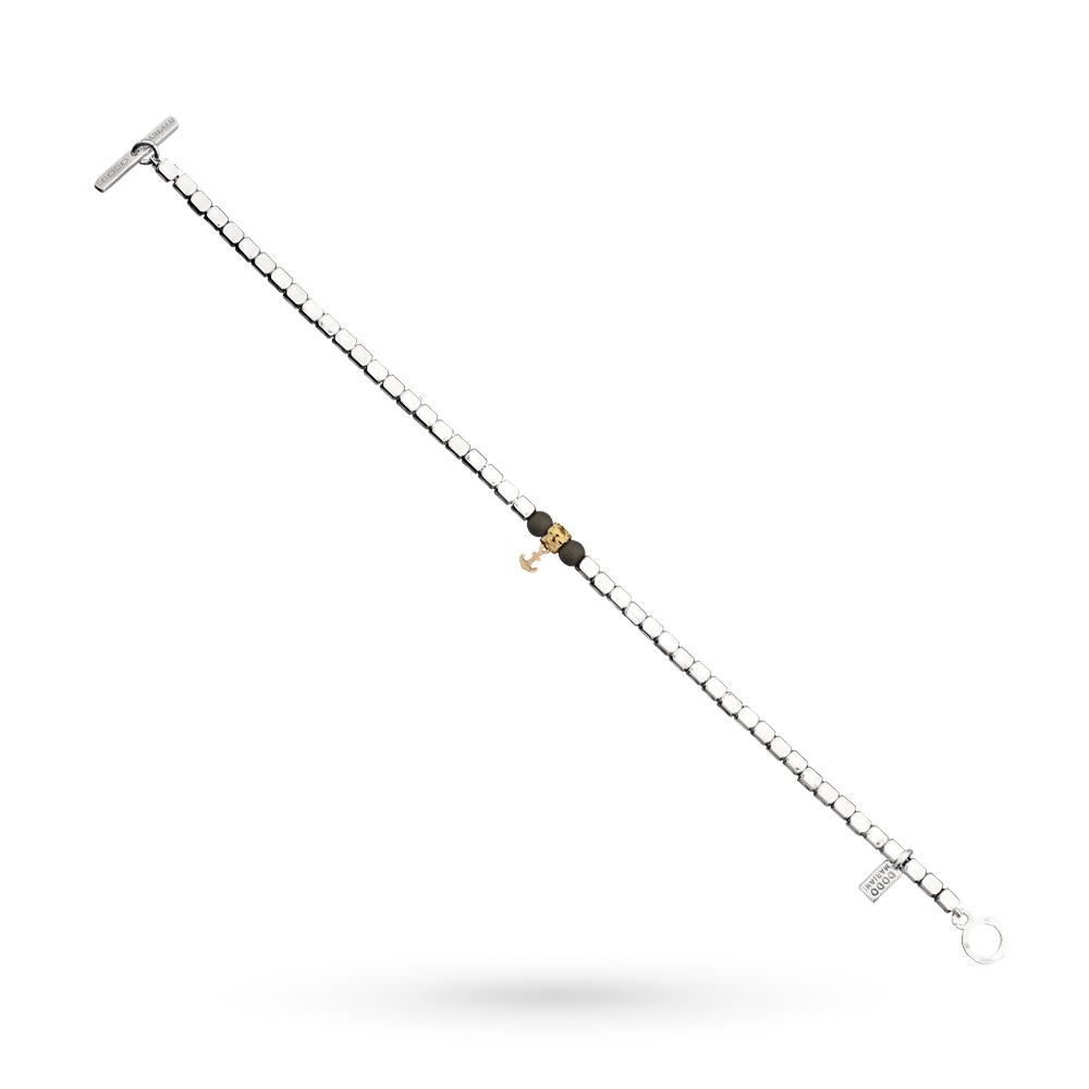  Bracciale argento 925 oro 9kt titanio Dodo Mariani - DODO MARIANI