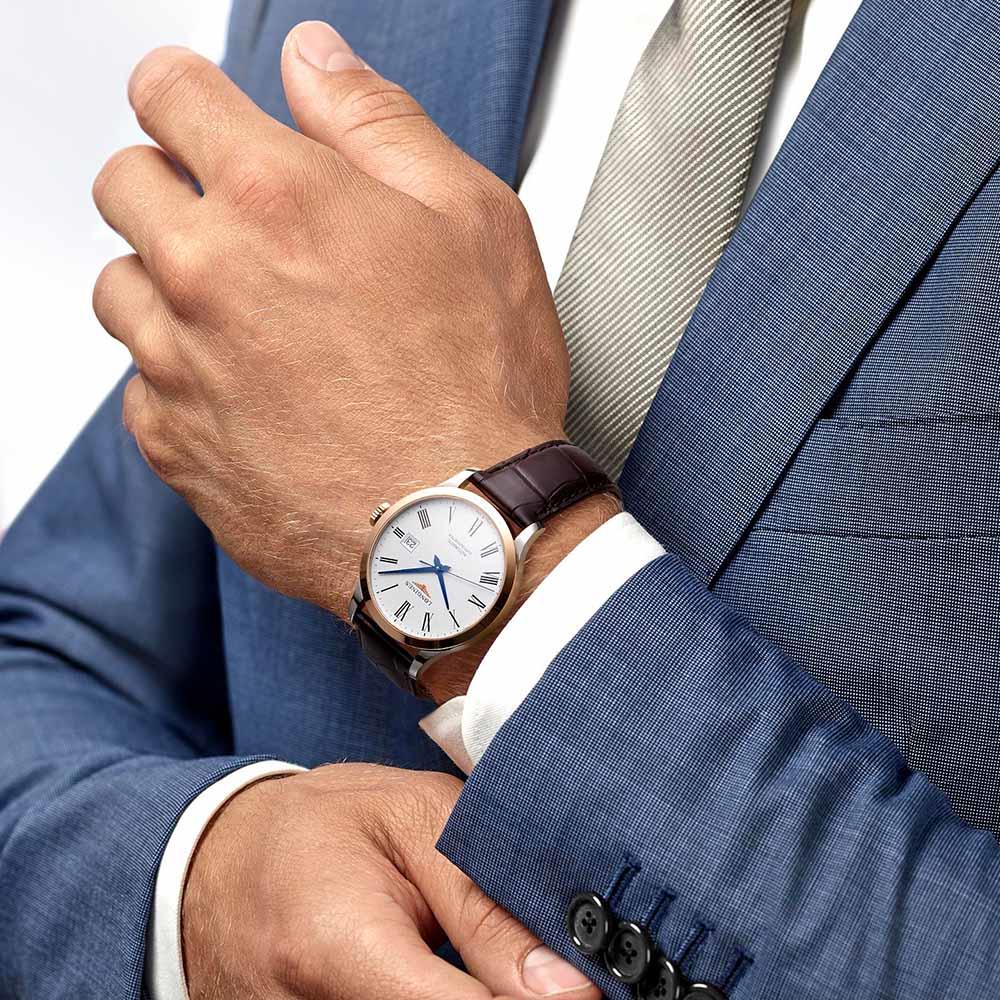  Longines Record L2.821.5.11.2 Automatic 40.00 mm - LONGINES