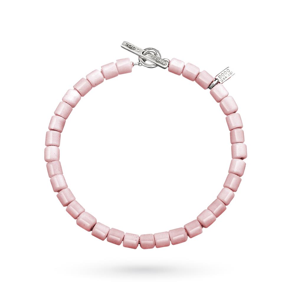 Dodo Mariani pink murano glass silver bracelet - DODO MARIANI
