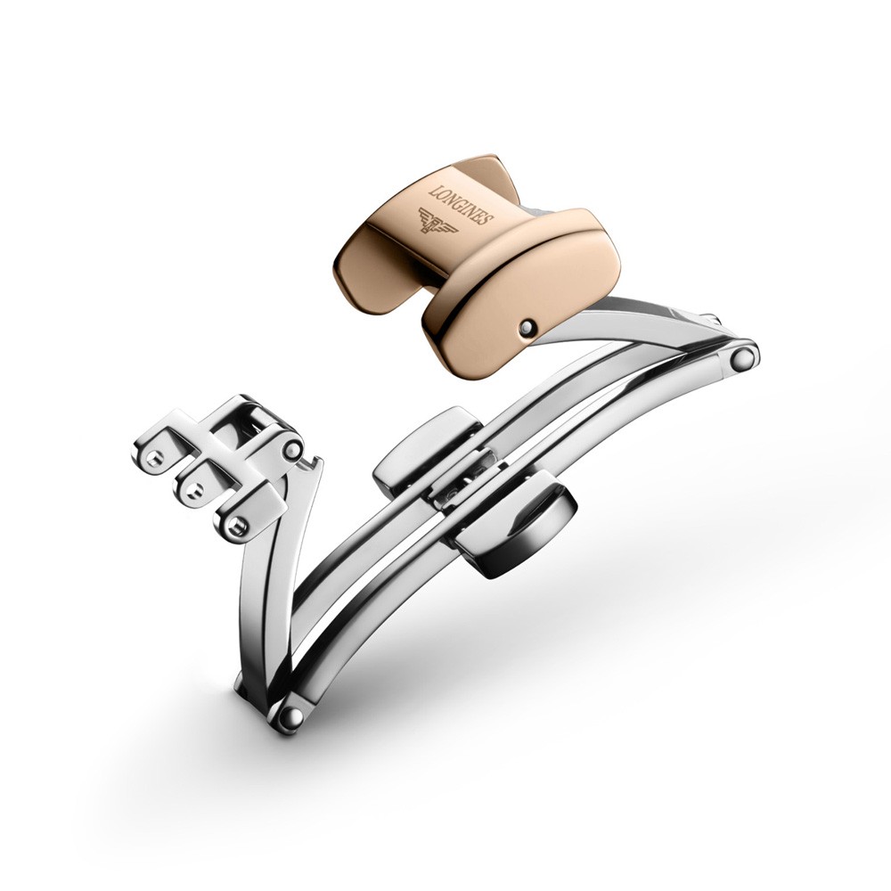 Fibbia deployante Longines 12mm originale PVD rosa - LONGINES