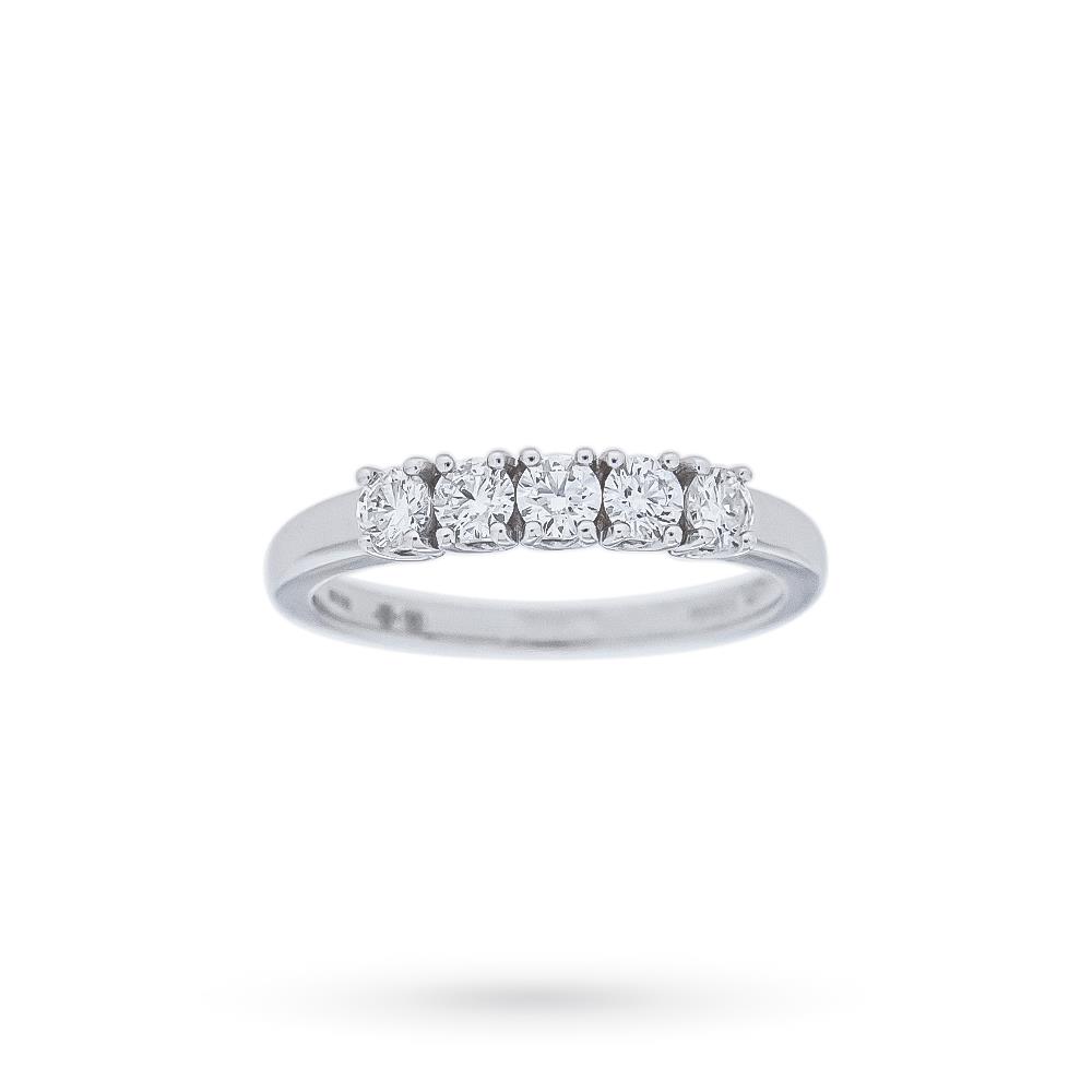  White gold riviera ring 5 diamonds 0,40 ct Mirco Visconti - MIRCO VISCONTI