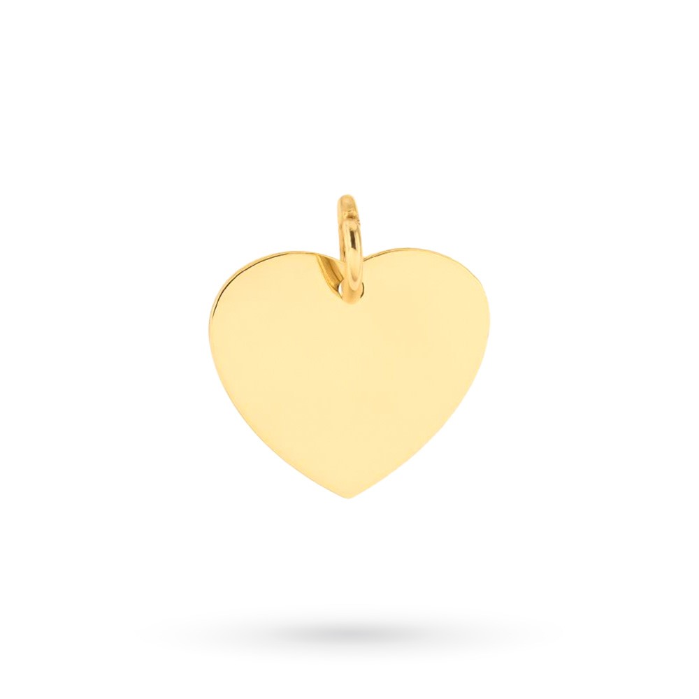  Ciondolo cuore oro giallo 18kt personalizzabile - LUSSO ITALIANO