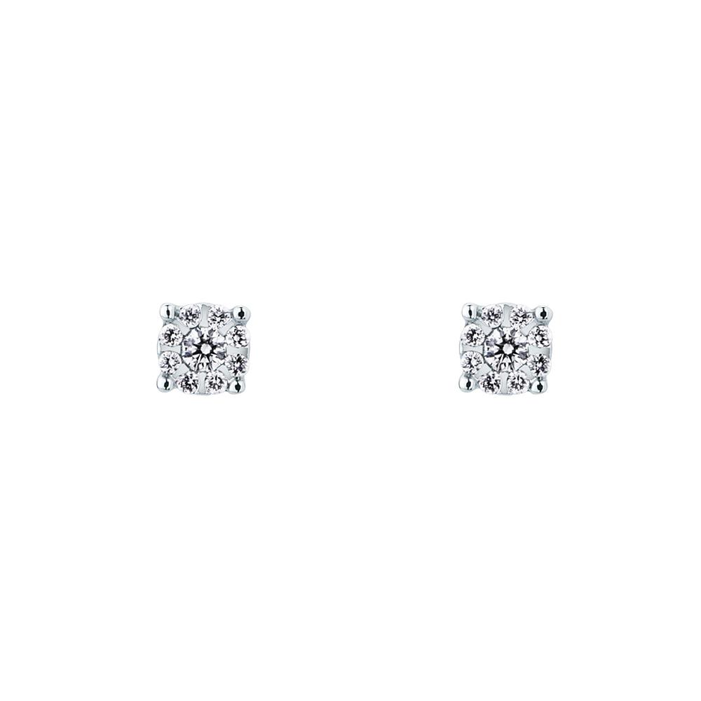  White gold multi-stone diamonds earrings 0,07 ct Mirco Visconti - MIRCO VISCONTI