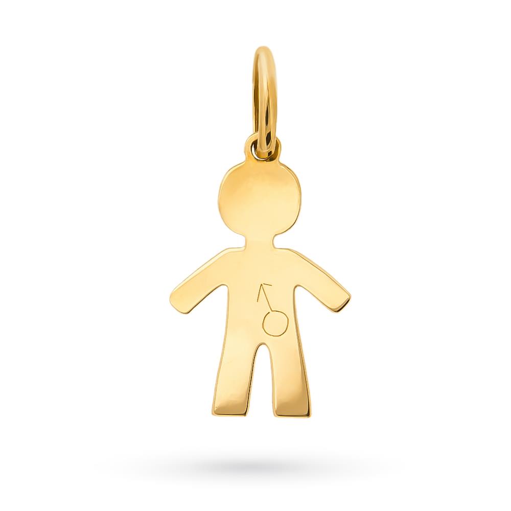 Ciondolo bimbo simbolo uomo oro giallo 18kt - UNBRANDED