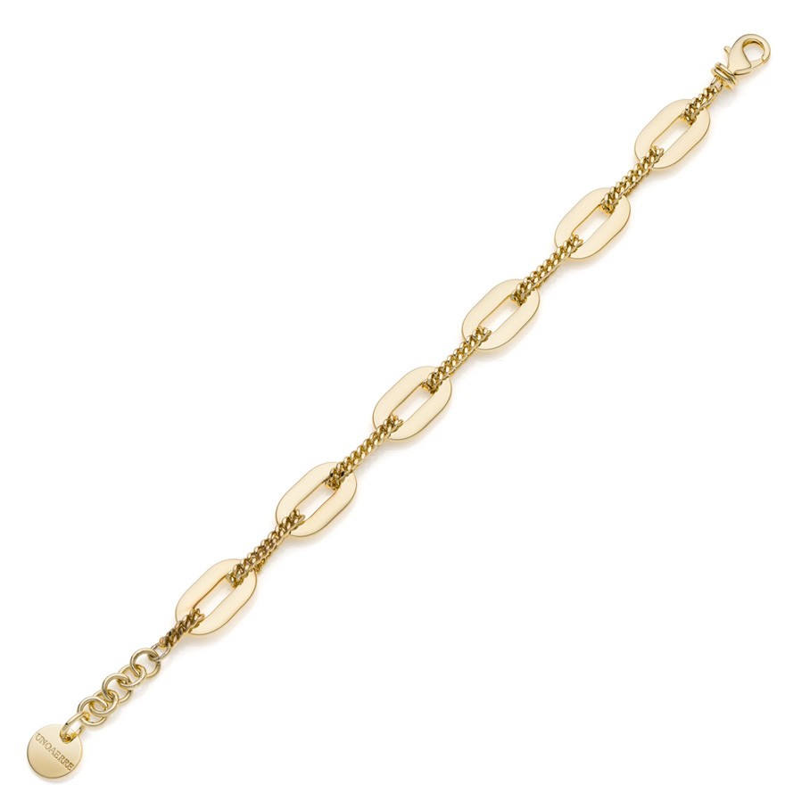 Bracciale Unoaerre 2374 fantasia con maglie ovali - UNOAERRE