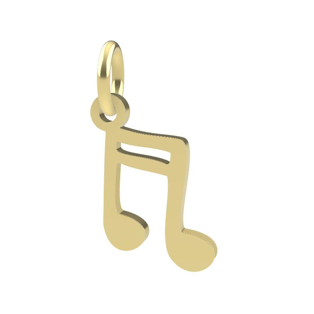 Ciondolo a forma di Nota musicale oro giallo 18kt Dedie - DEDIE