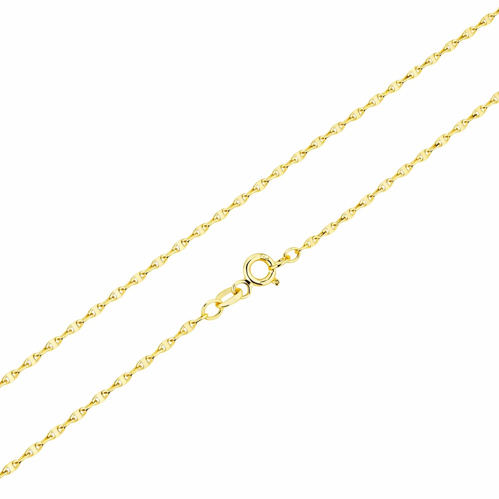 40cm yellow gold cable link chain