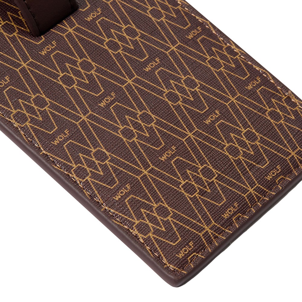  Wolf Luggage Tag - Brown - WOLF