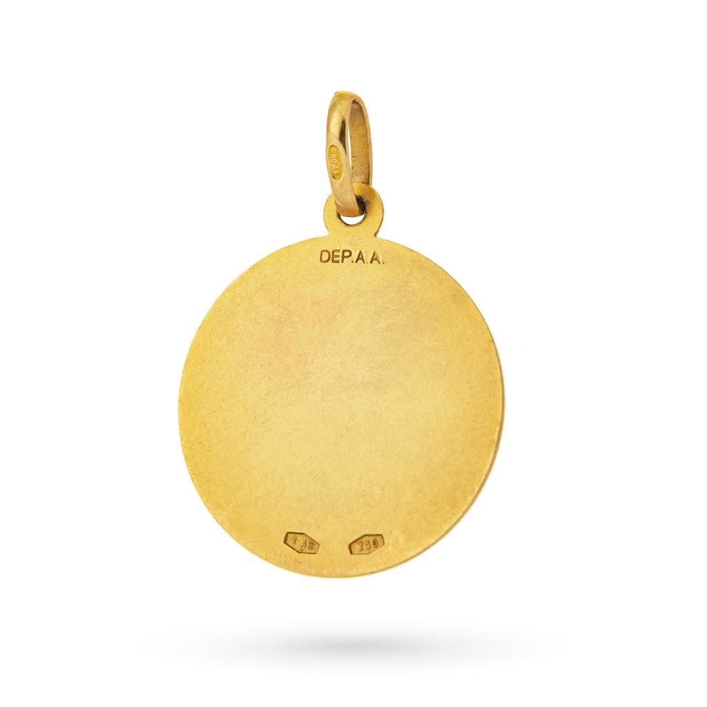  Ciondolo Medaglia dell'amore Unoaerre oro giallo 18kt - UNOAERRE