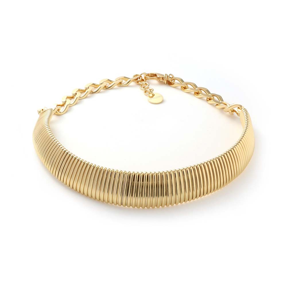 Collana Unoaerre 2556 Tubogas dorata - UNOAERRE