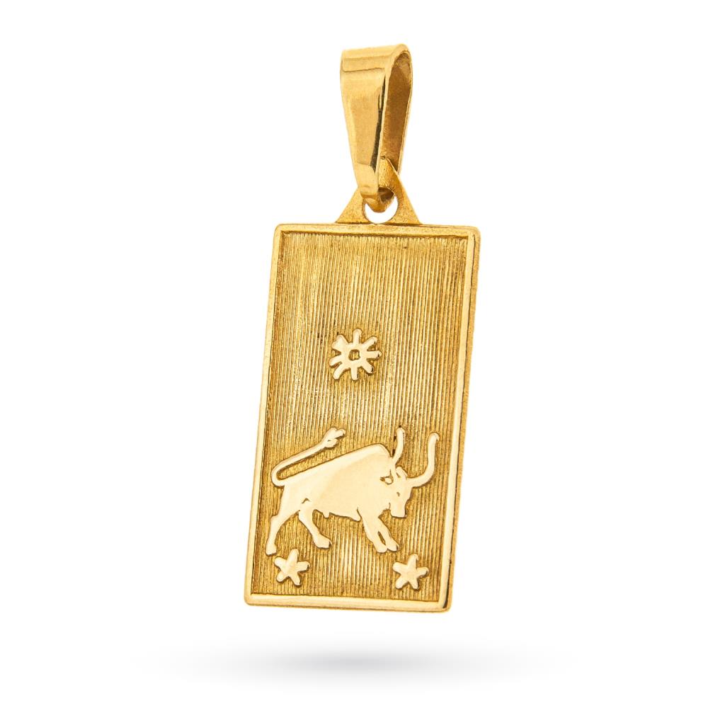  Ciondolo Toro segno zodiacale oro giallo 18kt - LUSSO ITALIANO